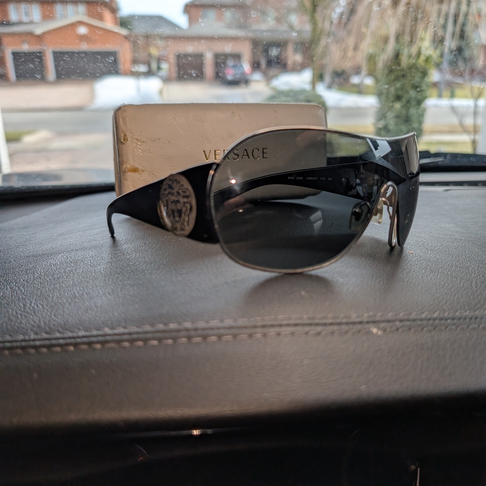 Versace Black Italian Sunglasses